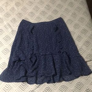 Michael Kors Blue Floral Skirt